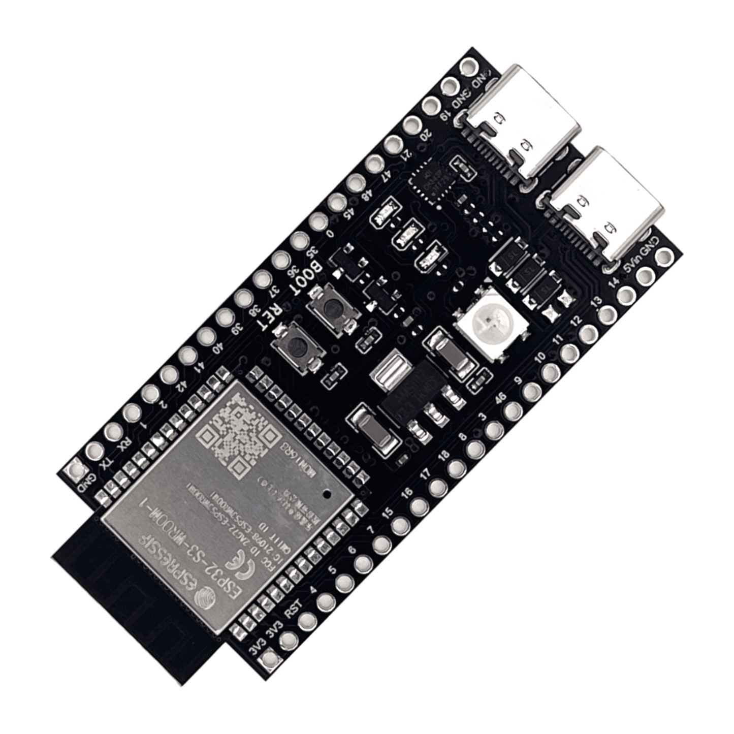 ESP32-S3 N16R8 Dev Kit – Dual USB-C – 16MB Flash 8MB PSRAM – AI-Optimiert – WiFi Bluetooth Microcontroller