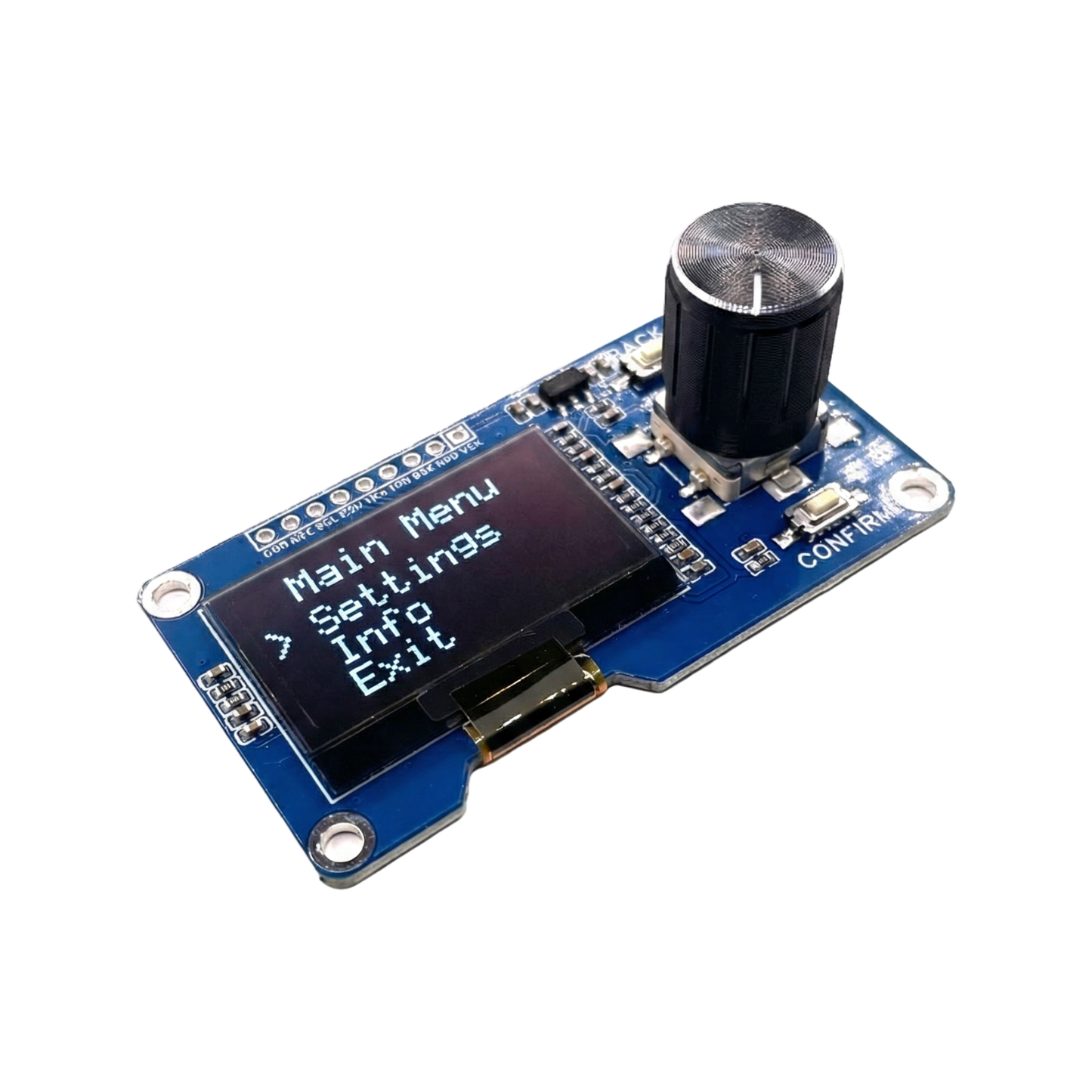 Weißes OLED Display 1.3 Zoll SSD1306 mit EC11 Rotary Encoder für Arduino