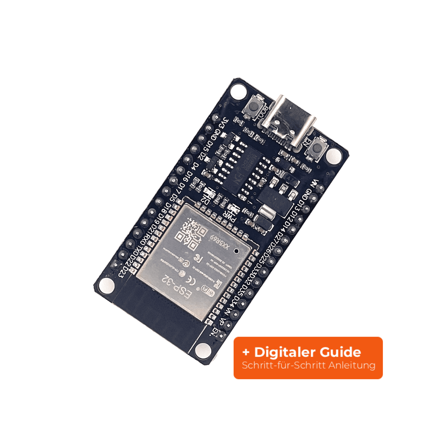 ESP32 WiFi Bluetooth Entwicklungsboard DEV KIT – USB-C kompatibel WROOM32