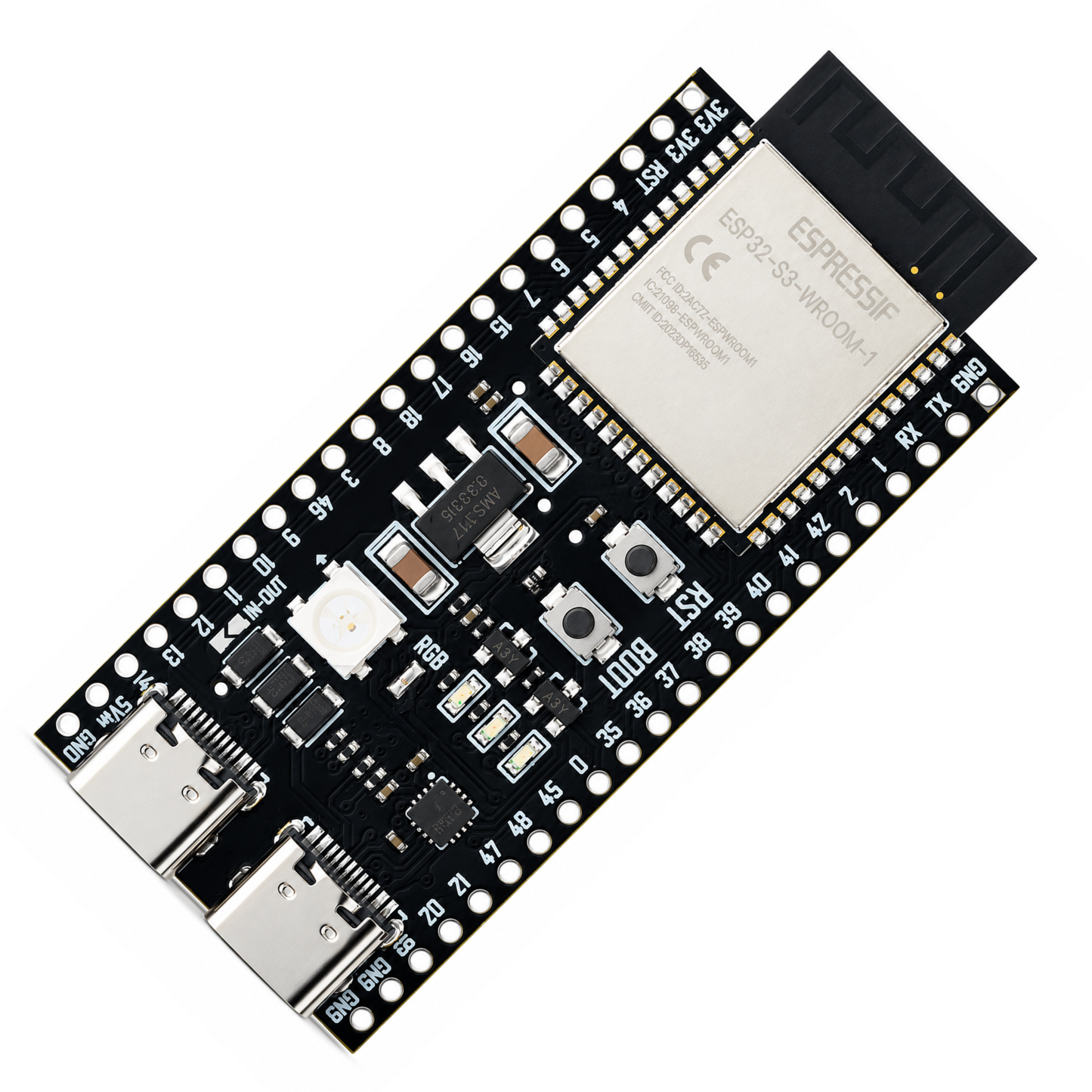 ESP32-S3 N16R8 Dev Kit mit Dual USB-C, 16MB Flash und 8MB PSRAM