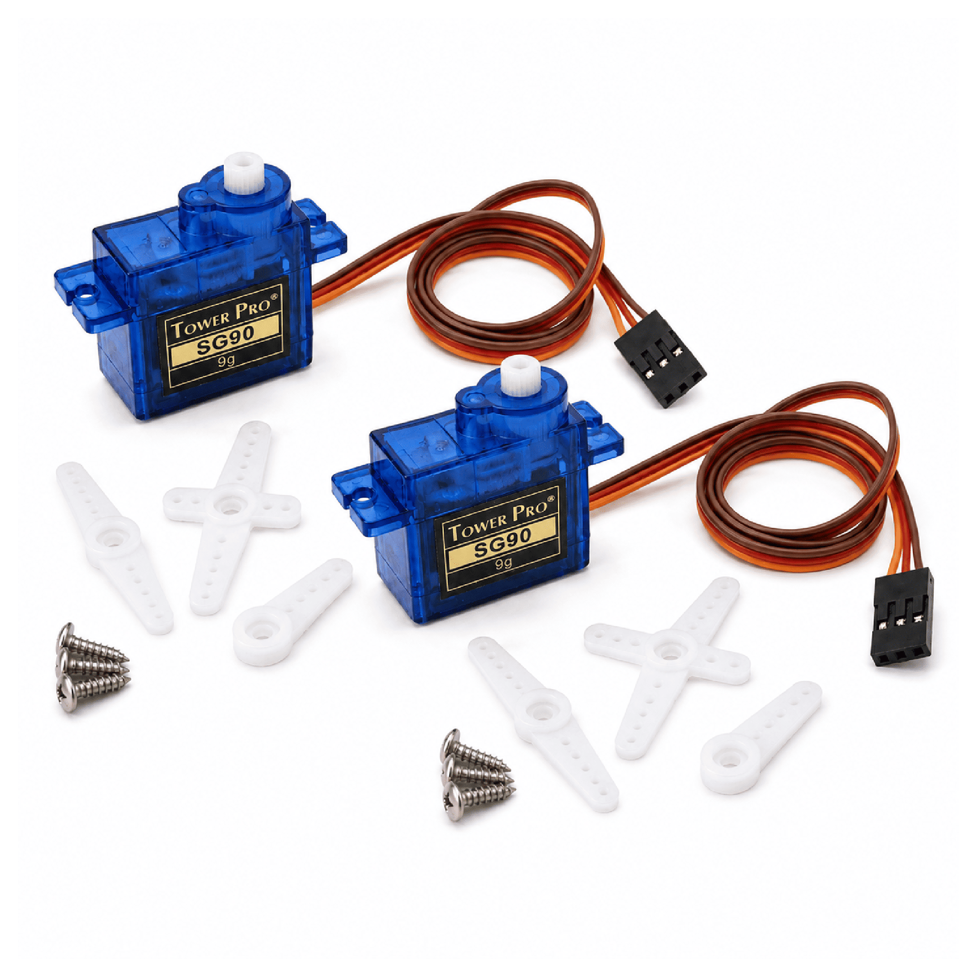 SG90 9G Micro Servo 360 Grad für RC-Modelle und Arduino, 2er-Set