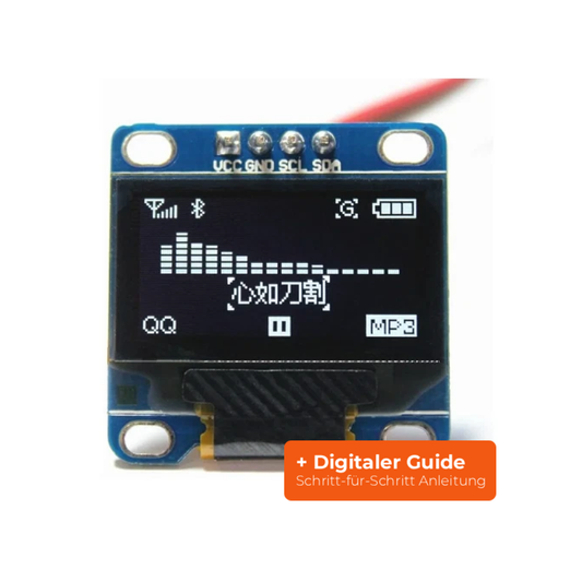 0.96 Zoll OLED Display Modul SSD1306 I2C SPI 128x64 für Arduino - Weiß