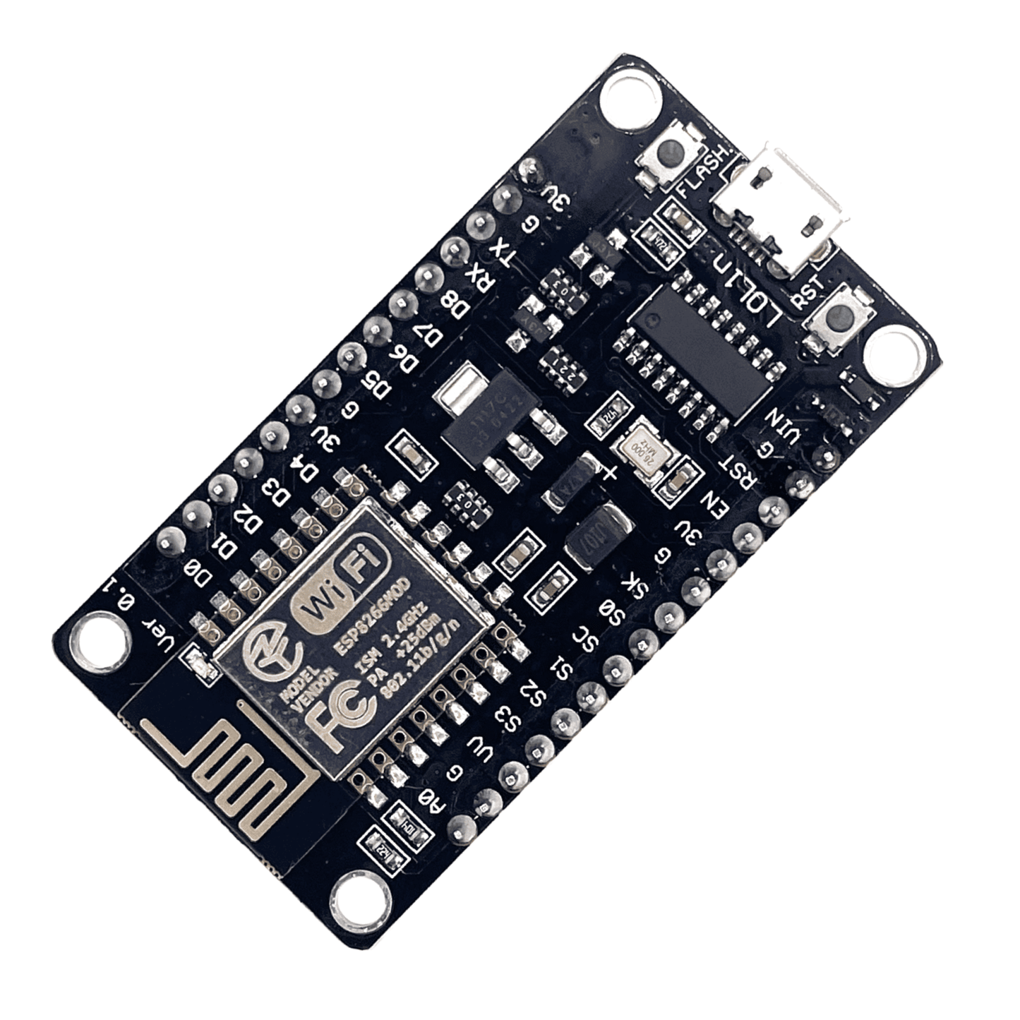 NodeMCU ESP8266 V3 Lua WiFi Board - CH340 USB-Chip - Arduino & IoT kompatibel - Entwicklungsboard für Smart Home