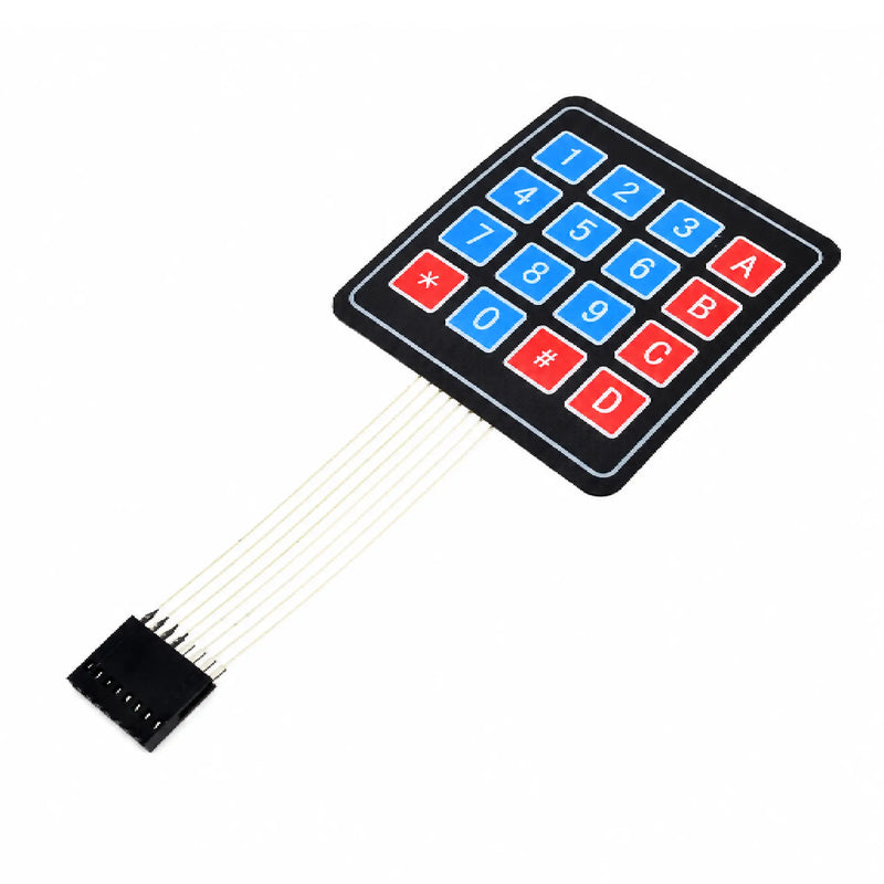 Keypad 4x4 Matrix Folientastatur – 16 Tasten Membran-Tastenfeld für Arduino & Raspberry Pi