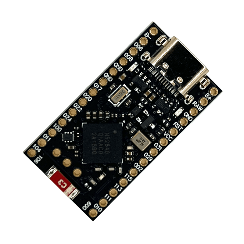 NRF52840 USB-C Mikrocontroller - Bluetooth, Zigbee, Thread - Matter-Ready, ZMK