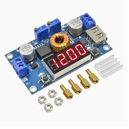 XL4015 DC-DC Step-Down Converter – Einstellbares 5A 75W Buck-Modul mit Voltmeter und Schutzfunktionen