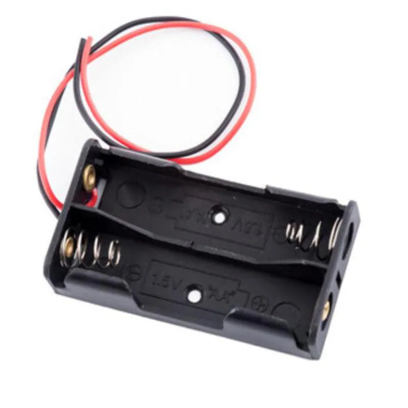 5er-Set AA Batteriehalter – 1 bis 4 Slots mit Anschlusskabeln (ohne Batterien)