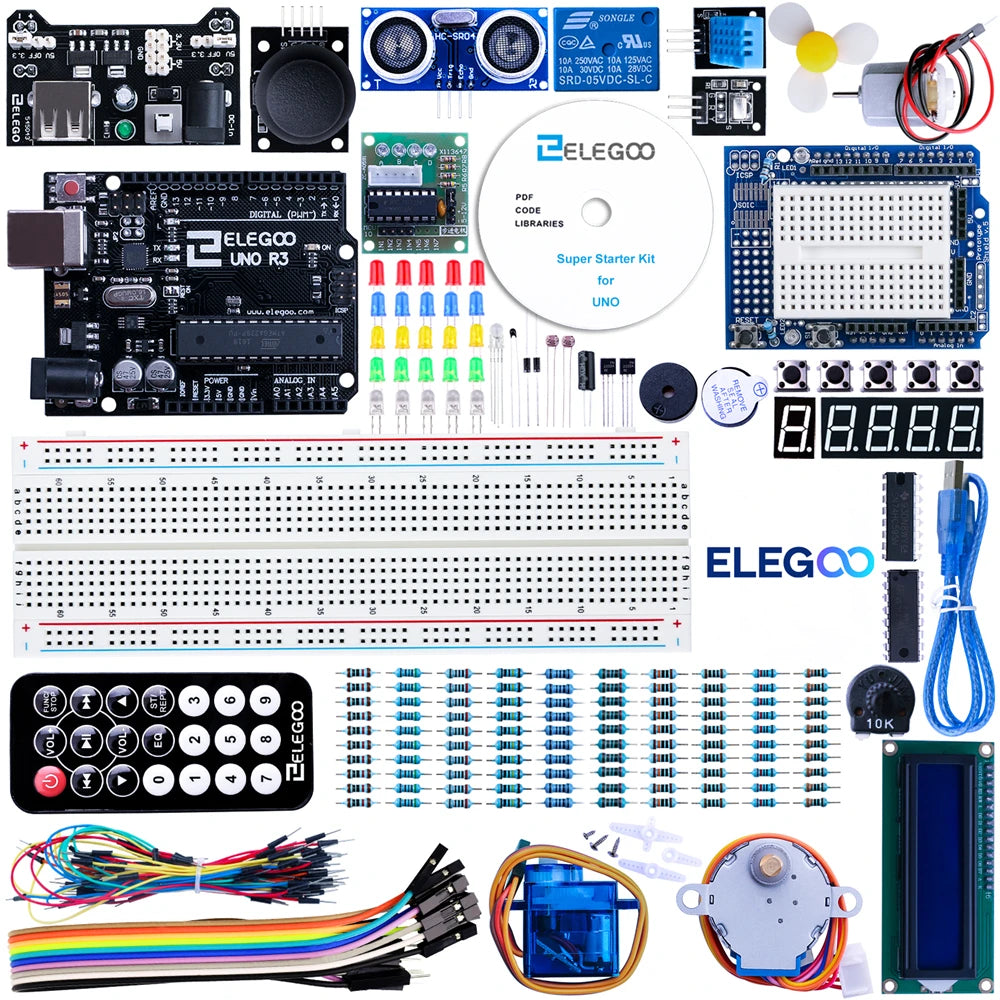 ELEGOO UNO Projekt Starter Kit mit UNO R3 – Kompatibel mit Arduino IDE