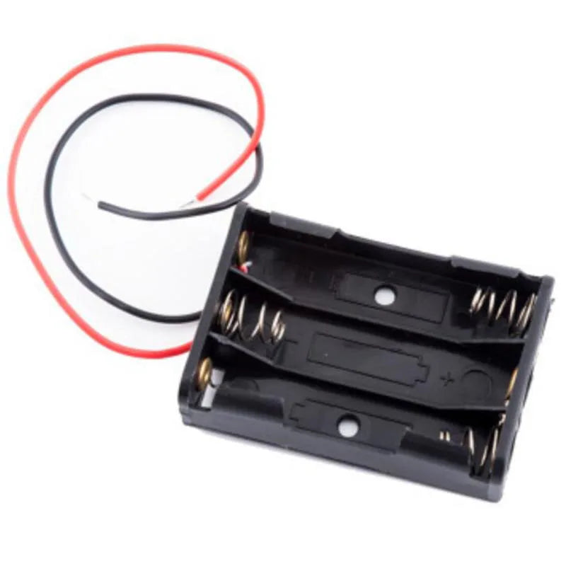 5er-Set AA Batteriehalter – 1 bis 4 Slots mit Anschlusskabeln (ohne Batterien)