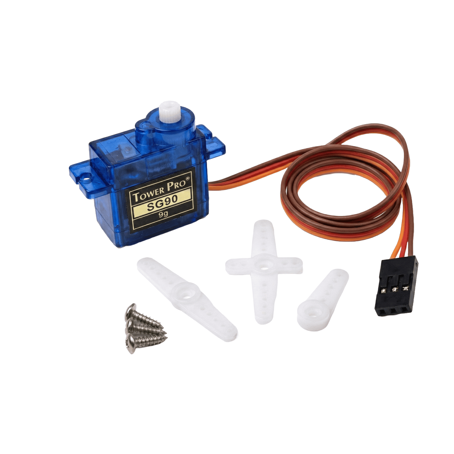 2x SG90 9G Micro Servo Motor 180° – Mini Servo für RC Flugzeug, Auto & Arduino