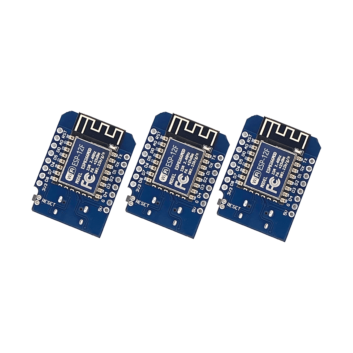 3x WEMOS D1 Mini V4.0.0 – ESP8266 WiFi Entwicklungsboard mit USB-C & 4 MB Flash – Arduino kompatibel