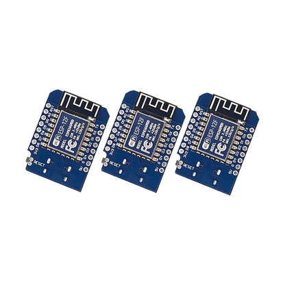 3x WEMOS D1 Mini V4.0.0 – ESP8266 WiFi Entwicklungsboard mit USB-C & 4 MB Flash – Arduino kompatibel
