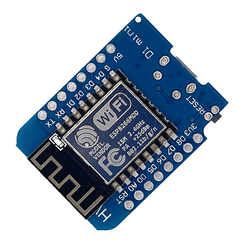 Wemos D1 Mini ESP8266 WLAN WiFi Board Mikrocontroller mit USB-C kompatibel Arduino