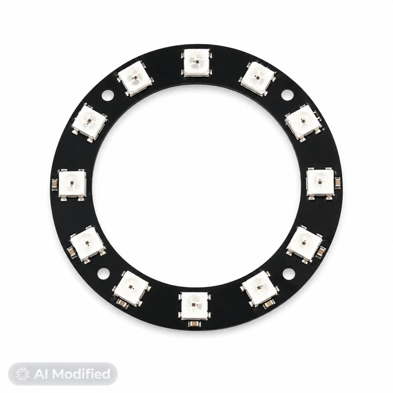 WS2812 RGB LED Ring 12 Bit 50mm – 12x 5050 Neopixel adressierbar für Arduino, ESP32 & Raspberry Pi
