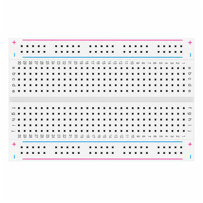 Solderless Breadboard 400 Kontakte – Transparentes Mini-Testboard 8,5 × 5,5 cm für DIY & Arduino