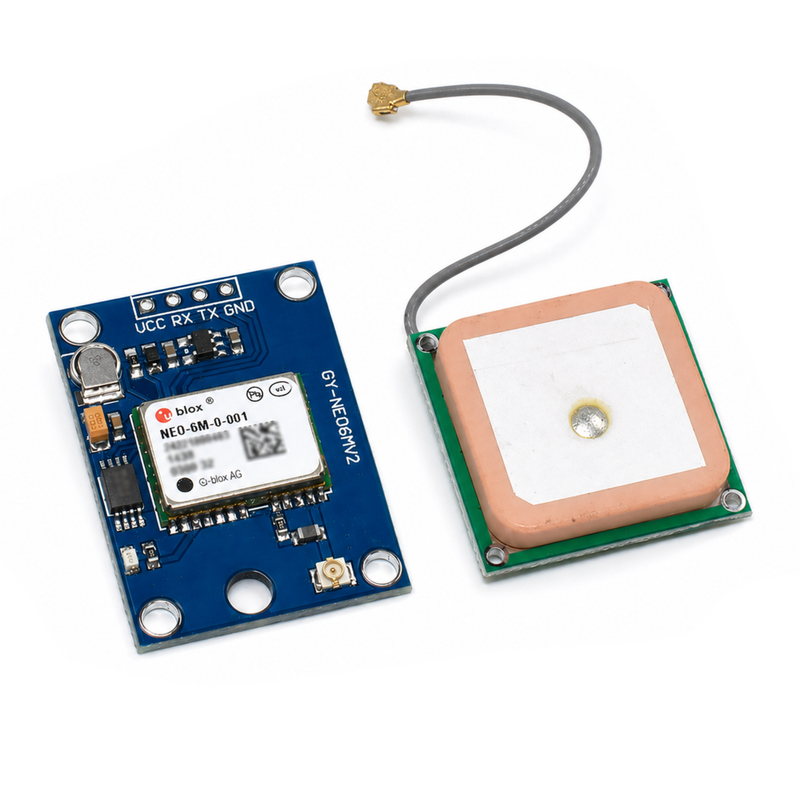 GPS Modul NEO-6M mit GPS-Antenne – Satellitenpositionierung für Entwicklerboards