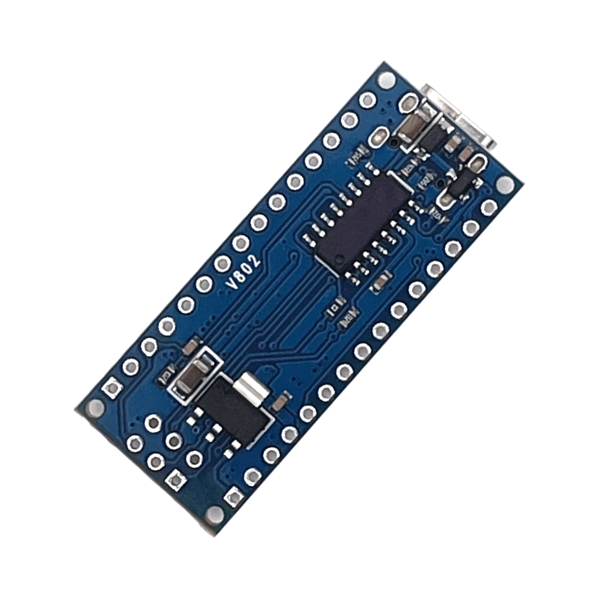 Nano V3 ATmega328 Mikrocontroller-Board – Rückseite mit Pinbelegung