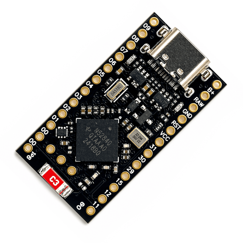 NRF52840 USB-C Mikrocontroller - Bluetooth, Zigbee, Thread - Matter-Ready, ZMK
